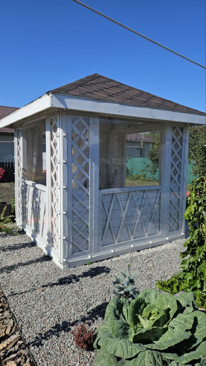 Мягкие окна из ПВХ 1000 МКР. (Окантовка ПВХ), 1 М.КВ. для балкона